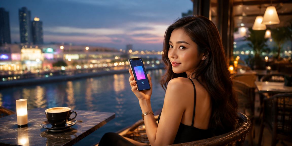 Aplikasi kasino dalam talian di Johor Bahru pada skrin telefon Android
