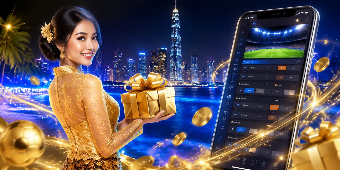Pengguna wanita berbaju kebaya menggunakan kasino mudah alih di Kuala Lumpur